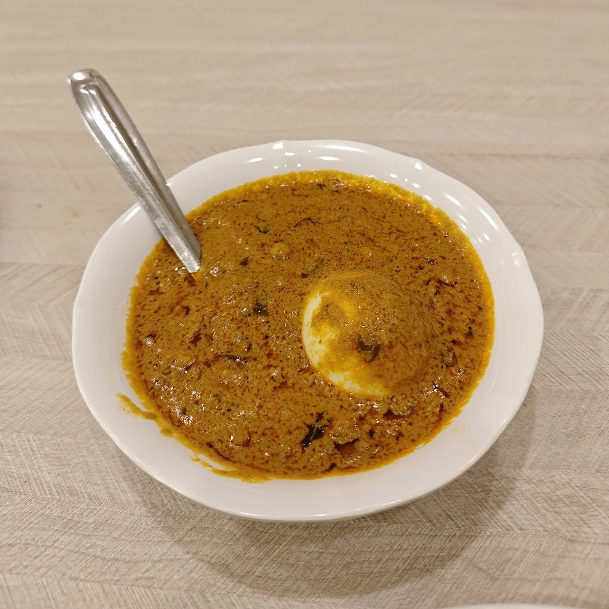 Rich Malabar egg curry at Sagar