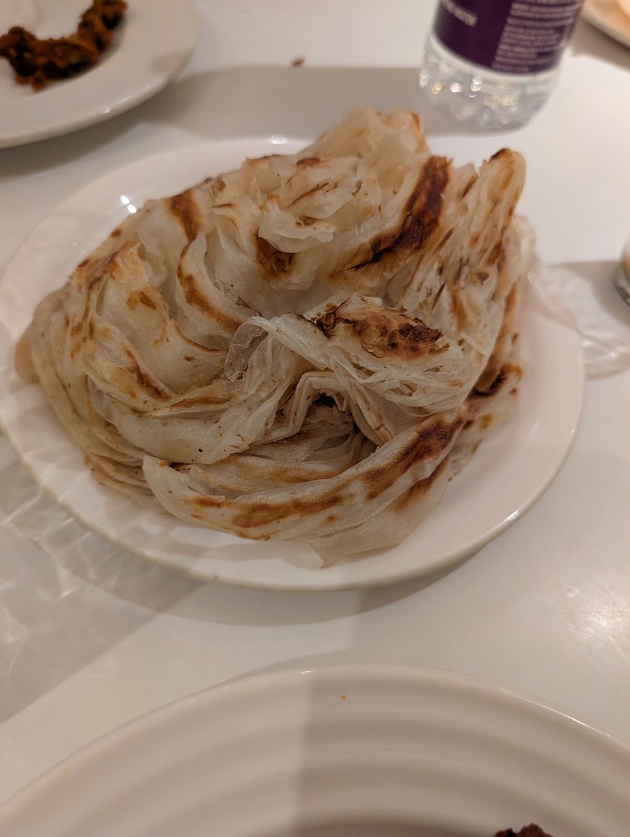 Flaky Malabar parotta at Sagar